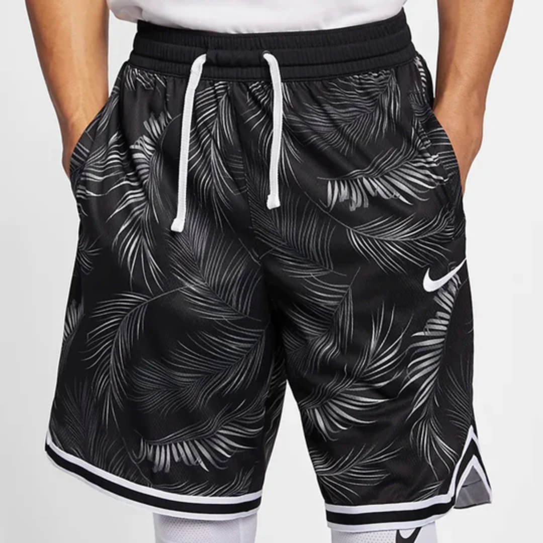 Palm Tree Motif Sports Shorts