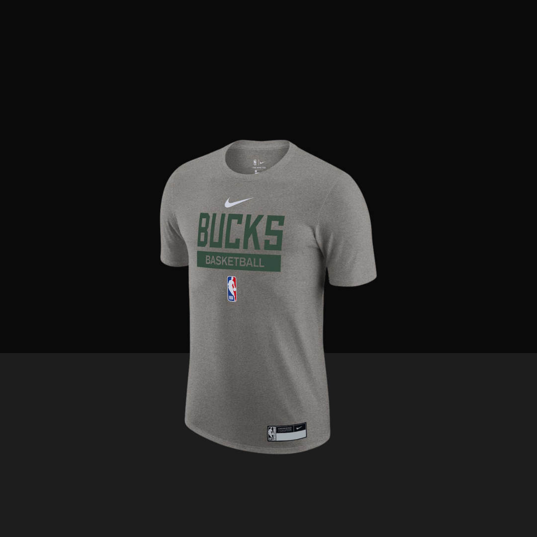 2022/23 Milwaukee Bucks Nike Practice Performance Performance Short T-shirt