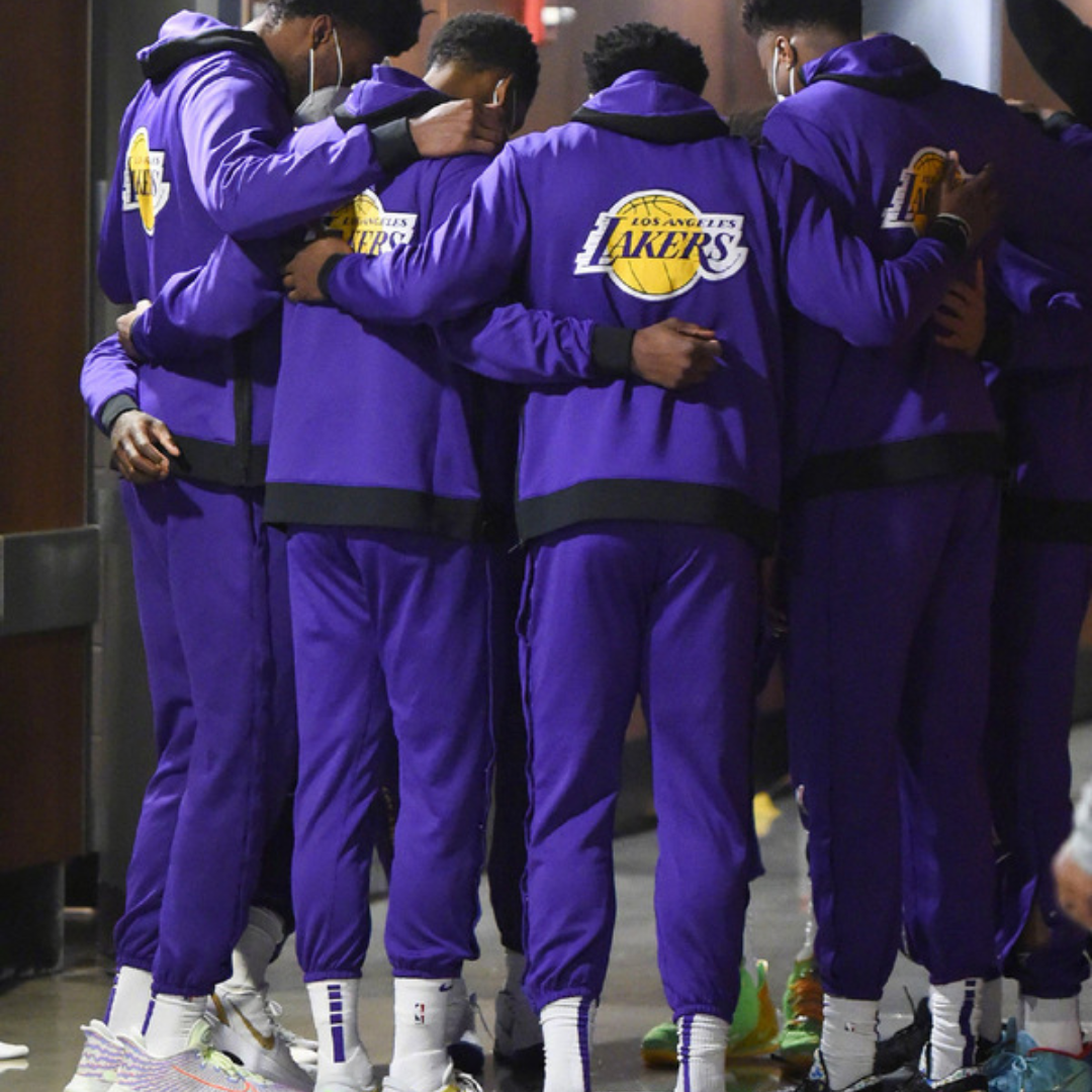 Los Angeles Lakers Showtime Performance Full-Zip Hoodie Jacket - Purple
