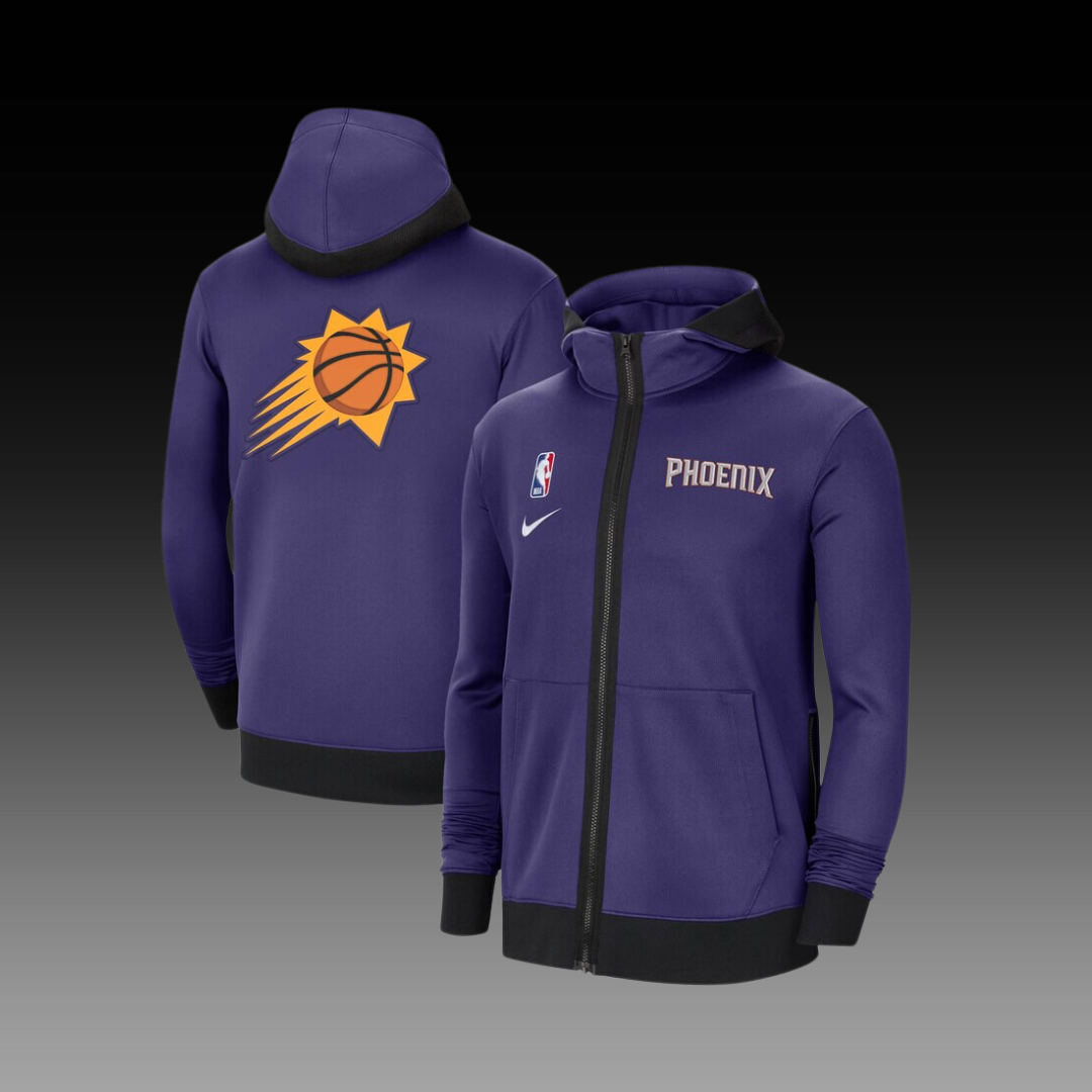 Phoenix Suns Showtime Performance Full-Zip Hoodie Jacket - Purple