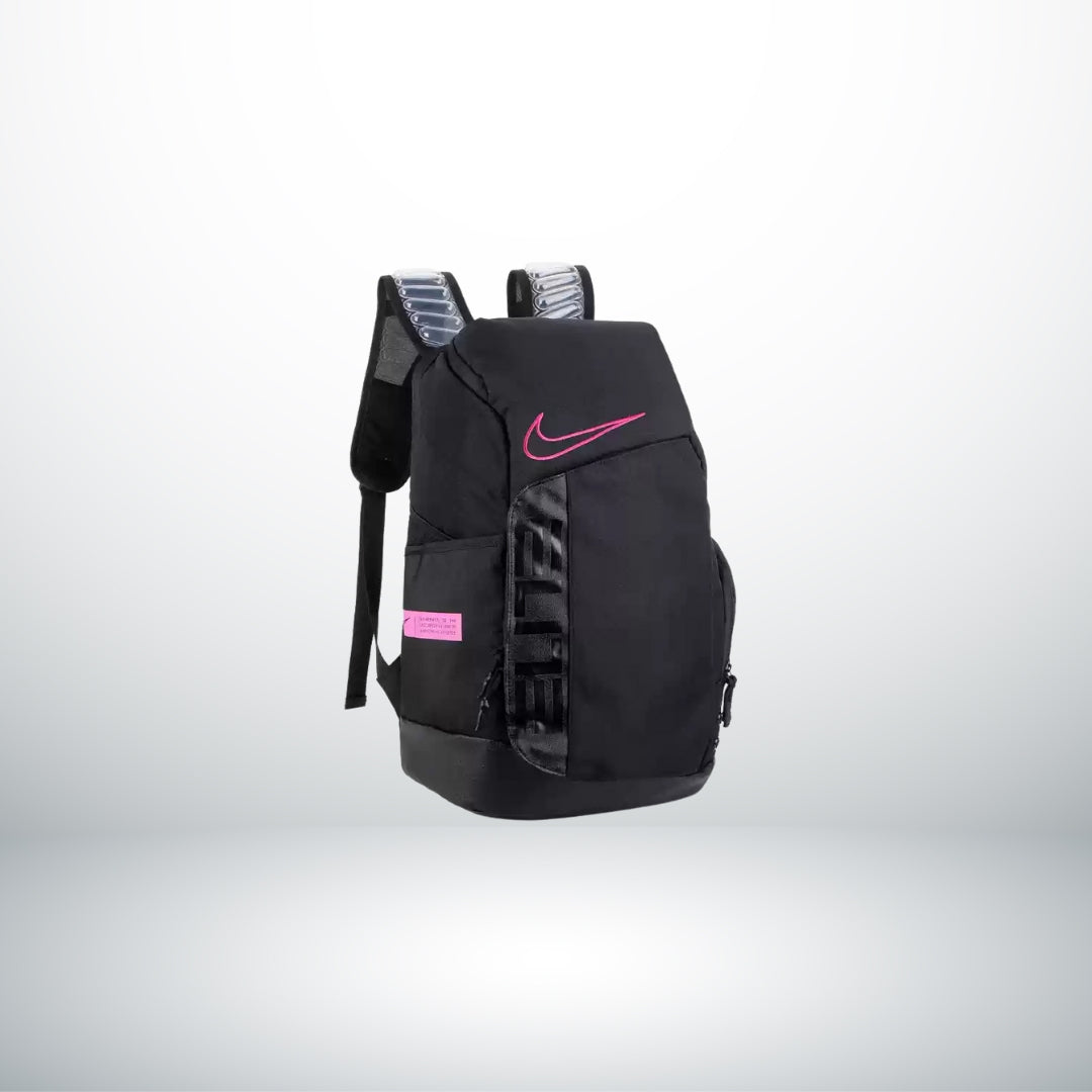 Elite Pro Basketball Backpack - Black / Pink