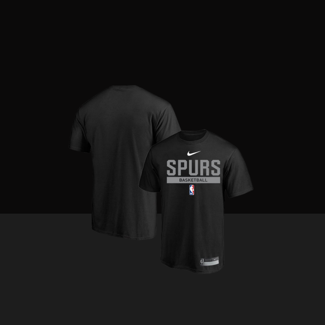 San Antonio Spurs 2022/23 Legend On-Court Practice Performance Short Sleeve T-Shirt